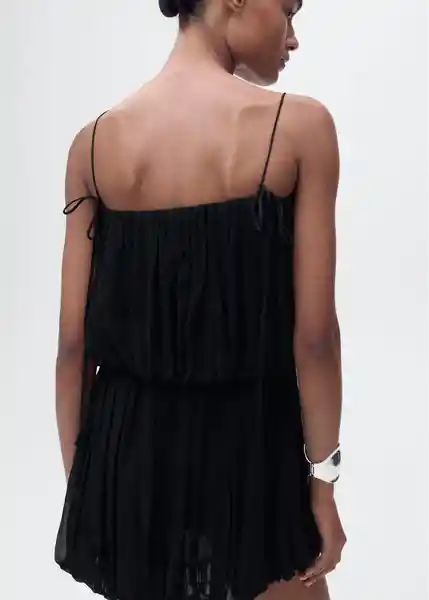 Vestido Strong Negro Talla M Mujer Mango