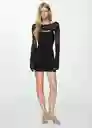 Top Peggy Negro Talla L Mujer Mango