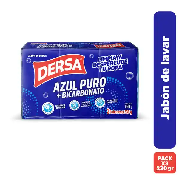 Jabón Dersa Azul + Bicarbonato