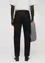 Pantalón Ares Negro Talla 44 Hombre Mango