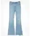 Jean Flare Mujer Azul Claro Talla 8 REGULAR American Eagle