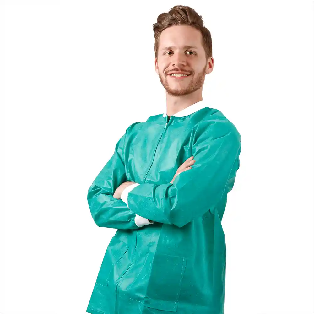 Bata Odontologica Medic Alfa Verde Talla L-xl