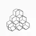 Ambiente Gourmet Soporte Para 6 Botellas de Vino Hexagonal