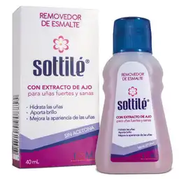 Sottilé Removedor de Esmalte con Extracto de Ajo