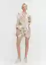 Short Clavel Rosa Palo Talla XS Mujer Mango