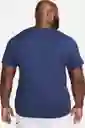 Nike Camiseta Tee Just do It Swoosh Hombre Azul S AR5006-410