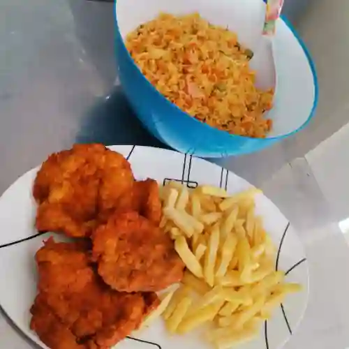 Combo Encendido con Chuleta y Papas