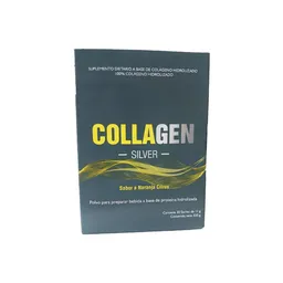 Collagen Silver Suplemento Alimenticio Naranja Citrus