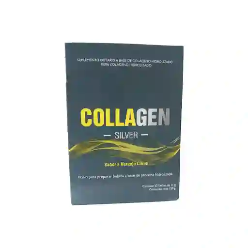 Collagen Silver Suplemento Alimenticio Naranja Citrus