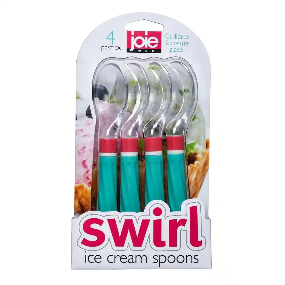 Set X 4 Cucharas Para Helado Con Mango Joie 110545