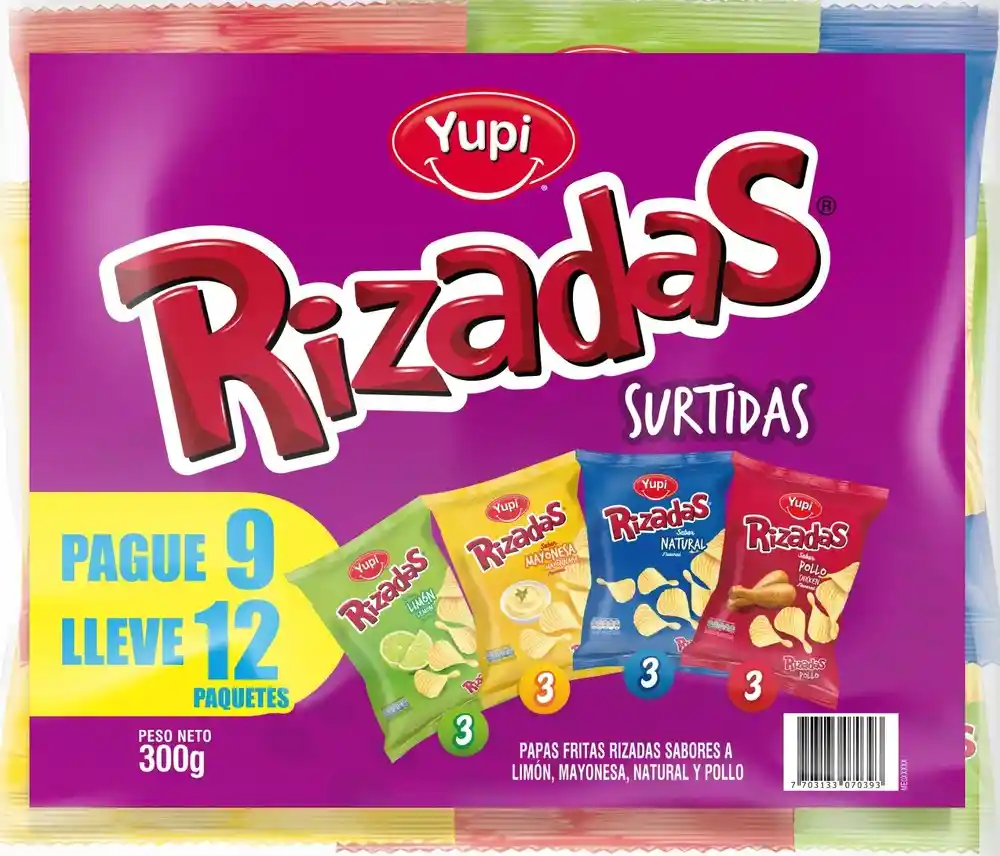 Rizadas Papas Fritas Pack 
