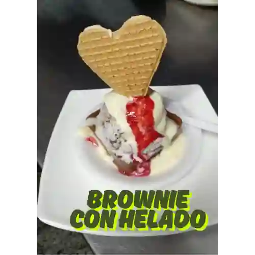 Brownie con Helado