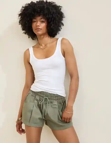 Camiseta Aerie Blanco Talla Medium 3930100 American Eagle