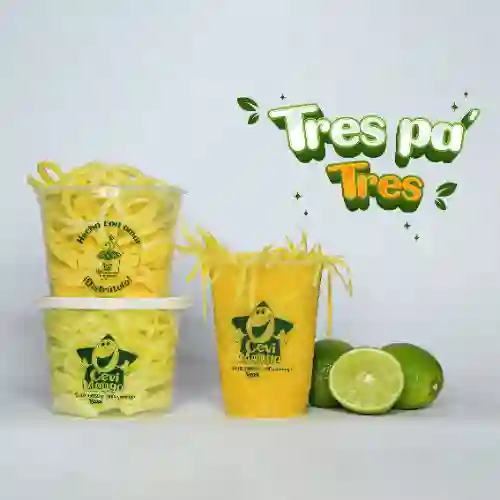 Tres pa' Tres (2 Mangos y 1 Michelada)