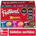 Festival Galletas Rellenas con Crema Sabores Surtidos