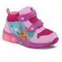 Los Gomosos Tenis Con Luces Moulu Niña Rosado Talla 25