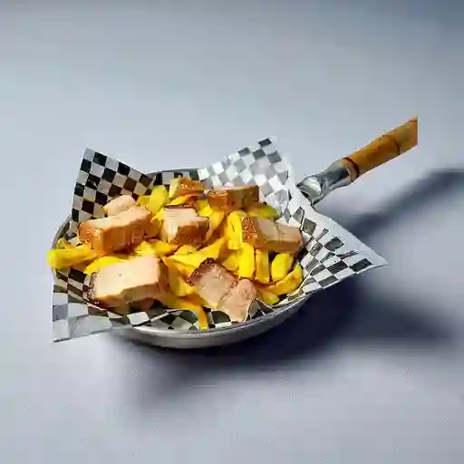 Papas con Chicharron