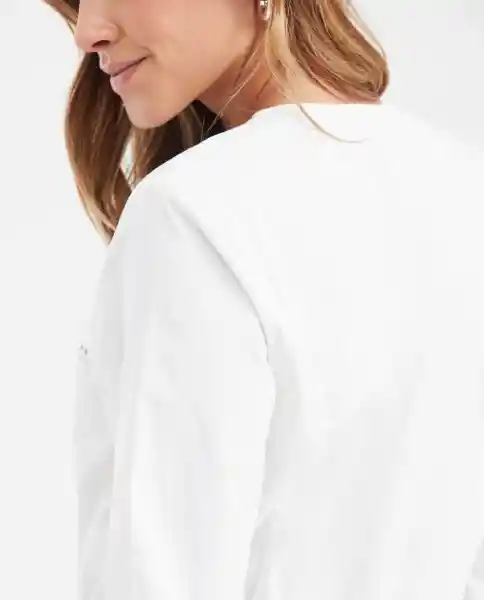 Vestido Corto Poplin Embroidery Dress Blanco 0 Claro L Chevignon