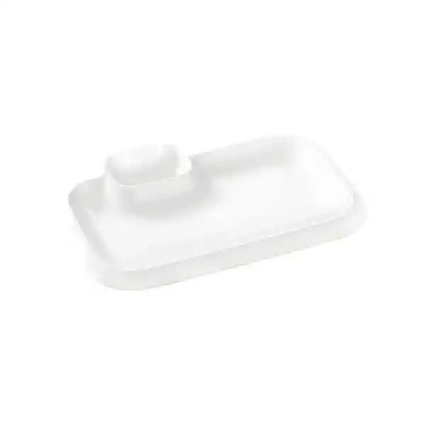 Wilmax Plato Blanco Rectangular Pulgadas 10 x 6 cm