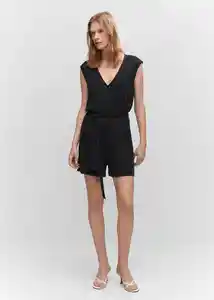 Enterizo Mono Cati Negro Talla 24 Mujer Mango