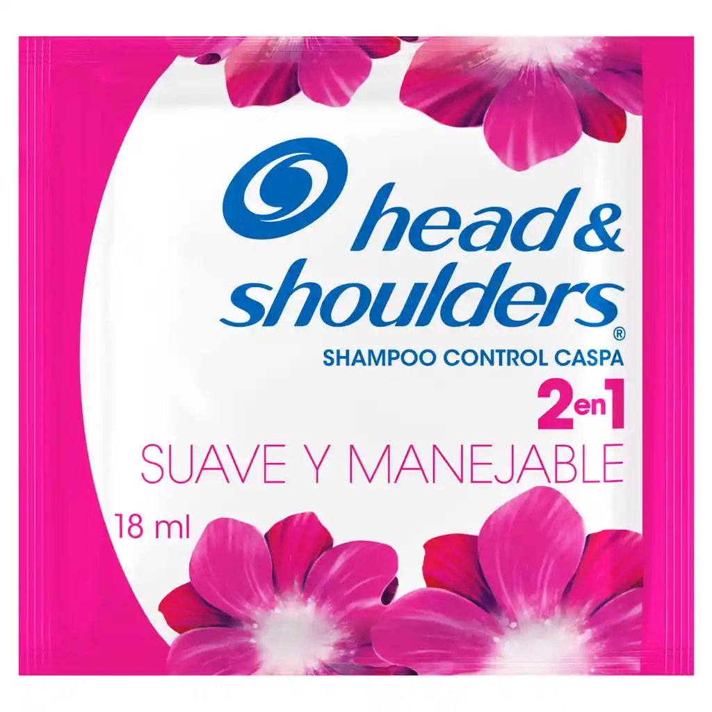 Shampoo Head & Shoulders 2 en 1 Suave Manejable Tira X 12 Sobres