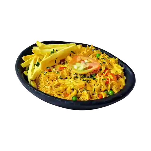 Arroz con Pollo y Chuletas