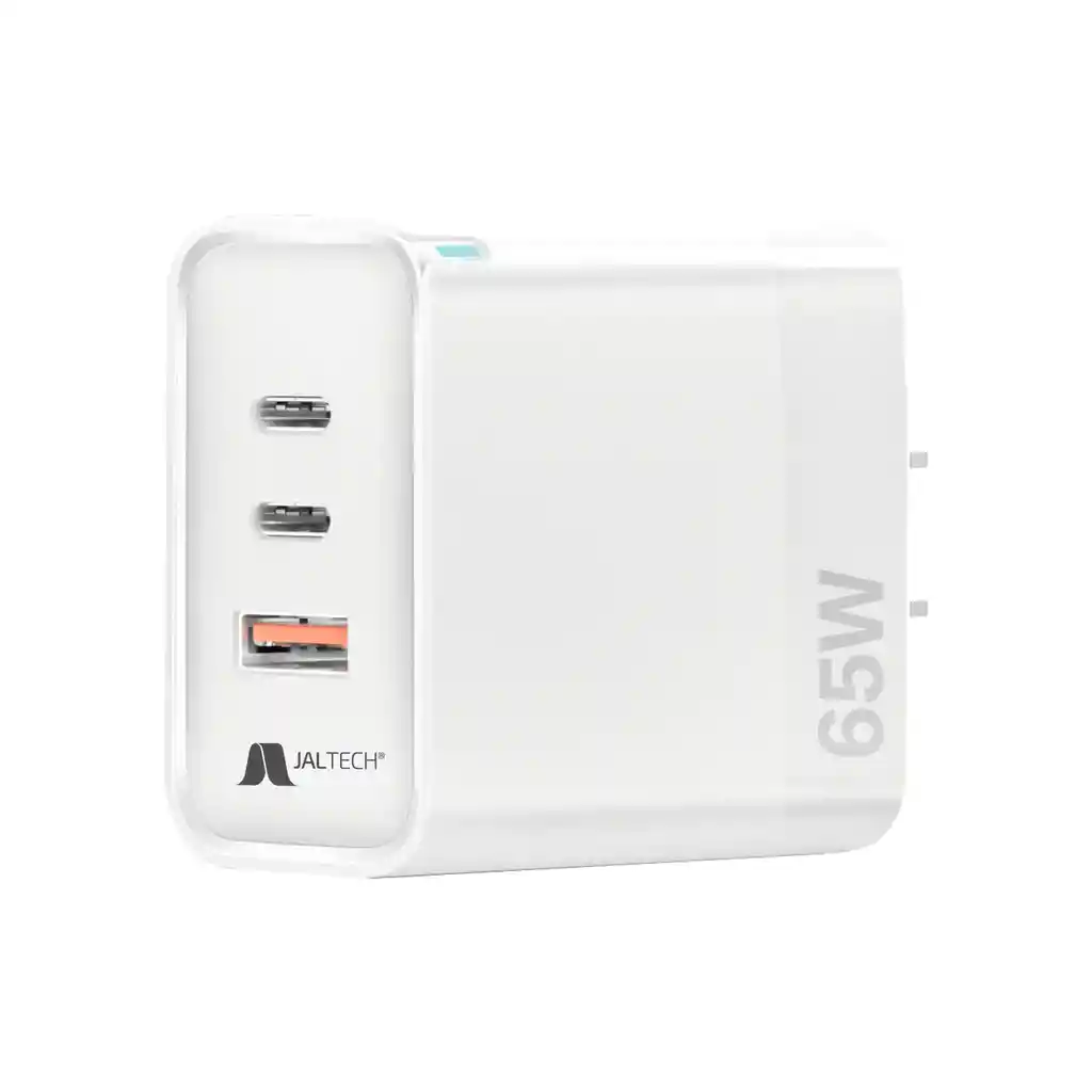 Convertidor Jaltech Gan 65w Con Cable Tipo C