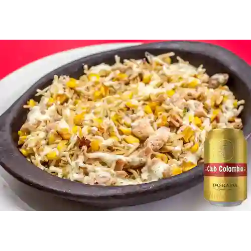 Combo Mazorcada Mixta Jim + Cerveza Club Dorada