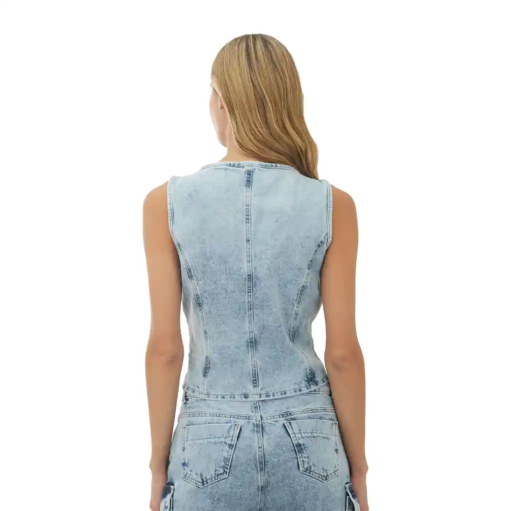 Chaleco Azul Para Mujer Mare