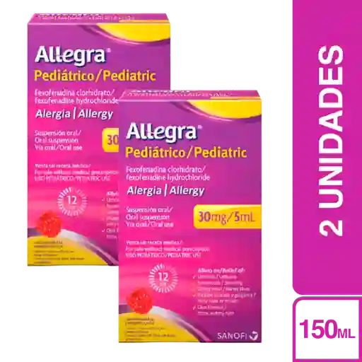 2 x Allegra Pediátrico (30 mg / 5 mL)