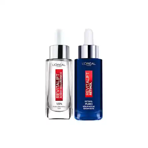 Combo Loreal Paris Sérum Ácido Hialurónico + Sérum Retinol Pack
