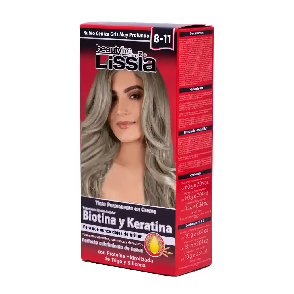 Lissia Tinte de Cabello 8.11 Rubio Ceniza