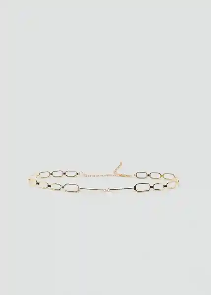 Cinturón Chain Oro Talla M Mujer Mango