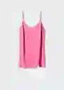 Vestido Mini Fucsia Talla XS Mujer Mango