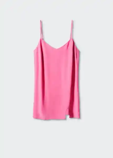 Vestido Mini Fucsia Talla XS Mujer Mango