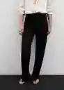 Pantalón Maca Negro Talla 54 Mujer Mango