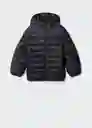 Abrigo Anorak Único Negro Talla 10 Niños Mango