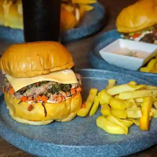 Burger And Chorizo