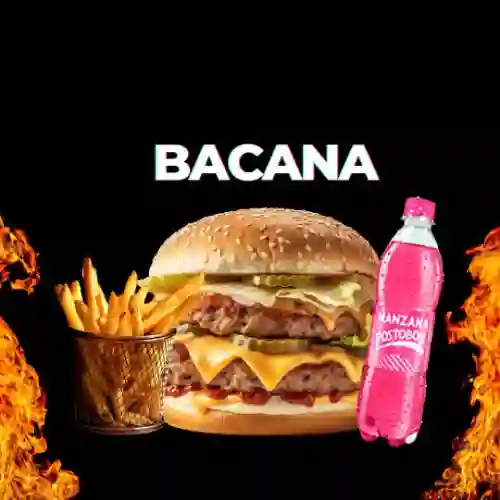 Combo Hamburguesa Bacana