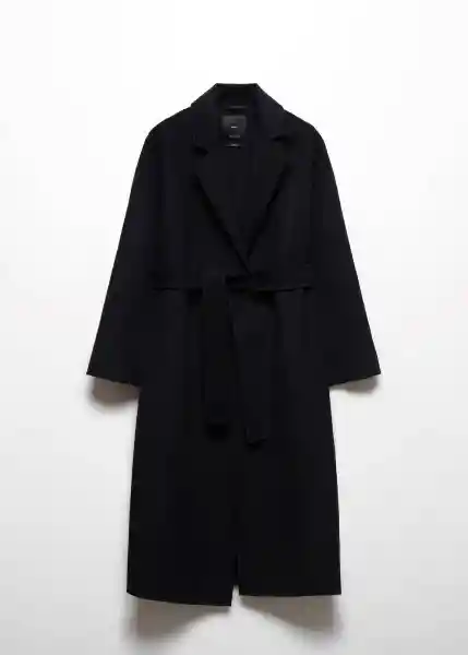 Abrigo Batín Negro Talla XL Mujer Mango