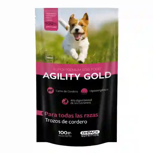 Agility Gold Alimento Humedo Para Perro Trozos Cordero 100 g