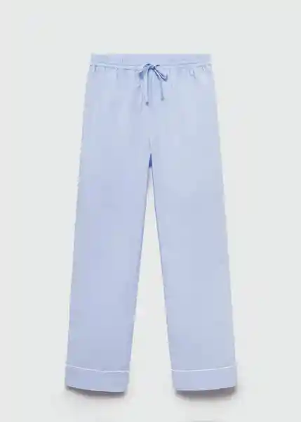 Pantalón Pijama Tomasso Celeste Talla S Mujer Mango