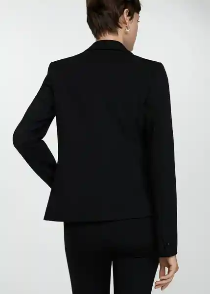 Blazer Paloma Negro Talla 36 Mujer Mango