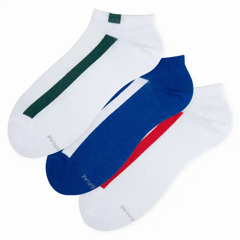 Medias Deportivas Tobilleras Masculino Monaco Beach X3 Galax Talla 10-12