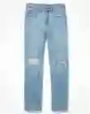 Jean 90s Gris Talla 12 Regular Mujer American Eagle