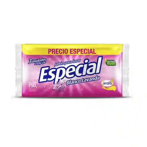 Especial Jabón para Lavar en Barra Blanco Aroma a Lavanda