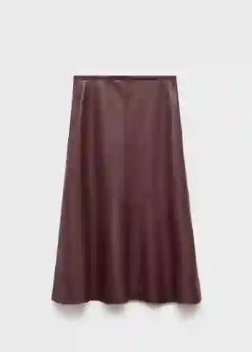 Falda Paris Granate Talla 38 Mujer Mango
