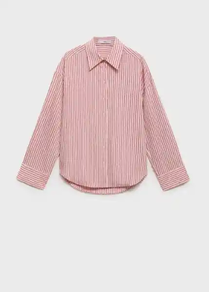 Camisa Penelope-H Rosa Talla L Mujer Mango