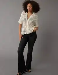 Suéter Mujer Blanco Talla Medium American Eagle 1184106