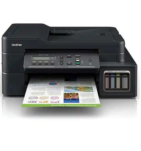 Brother Impresora Multifuncional Wifi Negra DCP-T710W